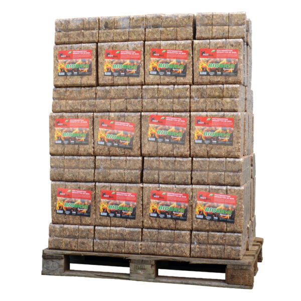 Palette de briquettes de bois BioBriq MegaRuf